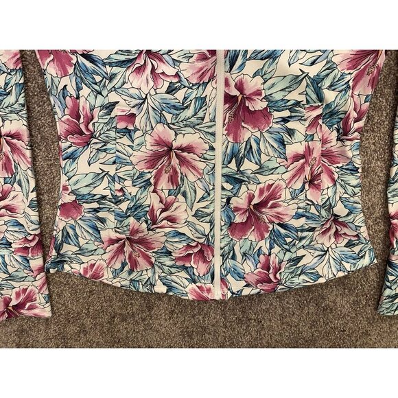 Tommy Bahama Active Women's Full Zip Jacket Floral Zipped Pockets Size XS NWT - Picture 3 of 13